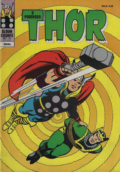 Cover for Álbum Gigante [O Poderoso Thor] (Editora Brasil-América [EBAL], 1967 series) #21