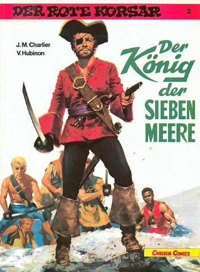 Cover for Der Rote Korsar (Carlsen Comics [DE], 1985 series) #2 - Der König der sieben Meere 