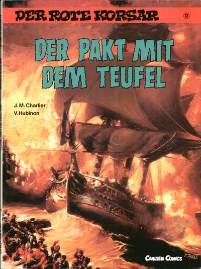 Cover for Der Rote Korsar (Carlsen Comics [DE], 1985 series) #13 - Der Pakt mit dem Teufel