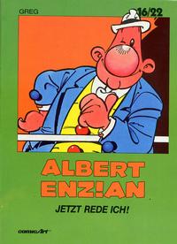 Cover for 16/22 (Carlsen Comics [DE], 1983 series) #3 - Albert Enzian - Jetzt rede ich!