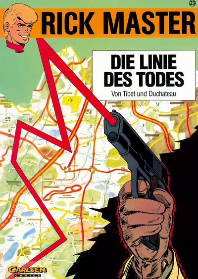 Cover for Rick Master (Carlsen Comics [DE], 1987 series) #23 - Die Linie des Todes