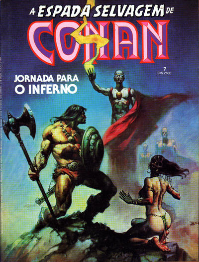 Cover for A Espada Selvagem de Conan (Editora Abril, 1984 series) #7