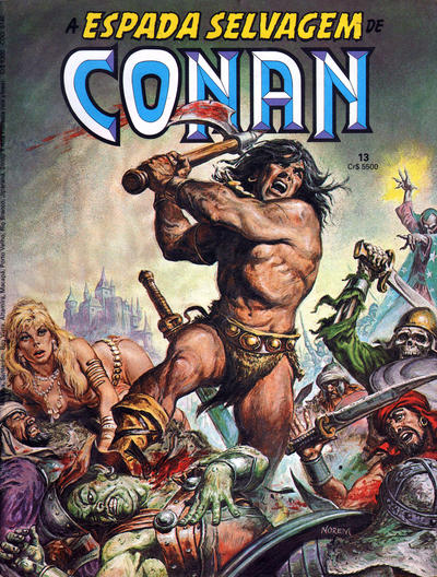 Cover for A Espada Selvagem de Conan (Editora Abril, 1984 series) #13