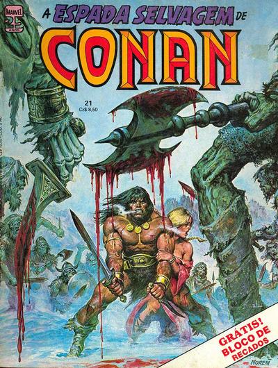 Cover for A Espada Selvagem de Conan (Editora Abril, 1984 series) #21