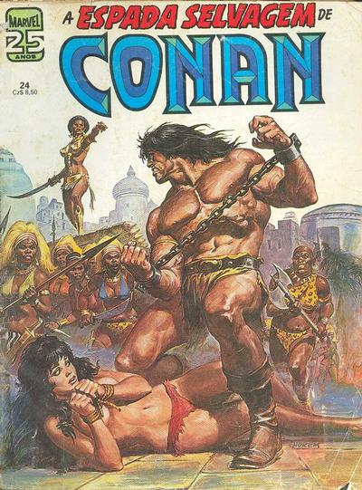 Cover for A Espada Selvagem de Conan (Editora Abril, 1984 series) #24