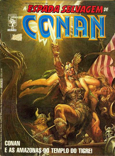 Cover for A Espada Selvagem de Conan (Editora Abril, 1984 series) #33