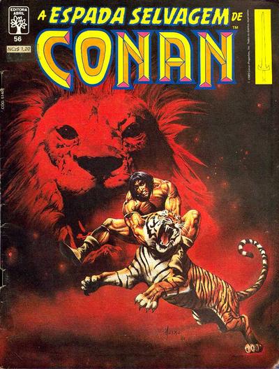 Cover for A Espada Selvagem de Conan (Editora Abril, 1984 series) #56