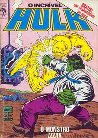 Cover Thumbnail for O Incrível Hulk (Editora Abril, 1983 series) #37