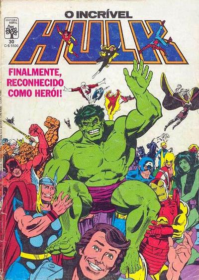 Cover for O Incrível Hulk (Editora Abril, 1983 series) #30