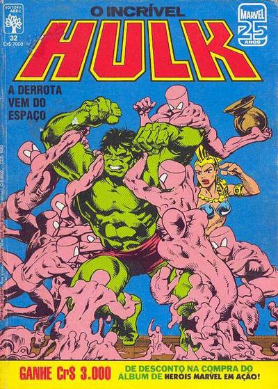 Cover for O Incrível Hulk (Editora Abril, 1983 series) #32