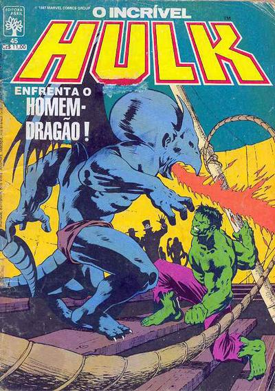Cover for O Incrível Hulk (Editora Abril, 1983 series) #45