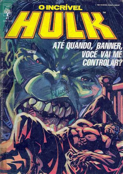 Cover for O Incrível Hulk (Editora Abril, 1983 series) #47