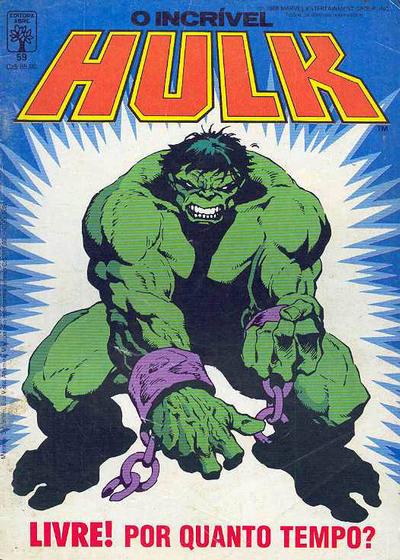 Cover for O Incrível Hulk (Editora Abril, 1983 series) #59