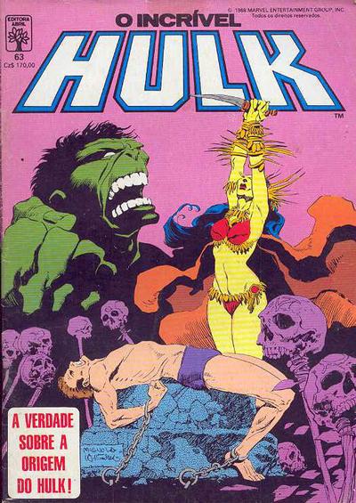 Cover for O Incrível Hulk (Editora Abril, 1983 series) #63