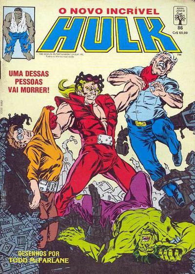 Cover for O Incrível Hulk (Editora Abril, 1983 series) #86