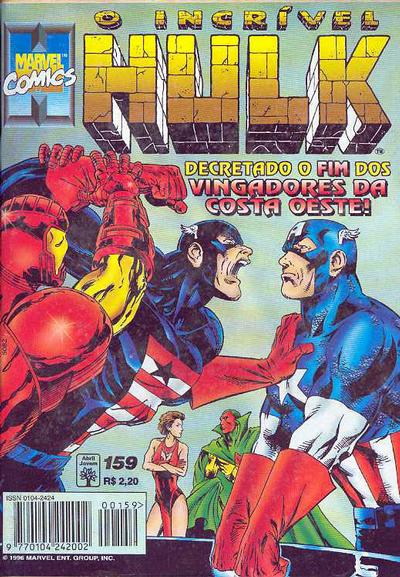 Cover for O Incrível Hulk (Editora Abril, 1983 series) #159