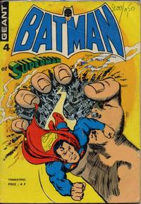 Cover Thumbnail for Batman et Superman Géant (Sage - Sagédition, 1976 series) #4