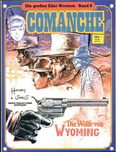 Cover for Die großen Edel-Western (Egmont Ehapa, 1979 series) #8 - Comanche - Die Wölfe von Wyoming