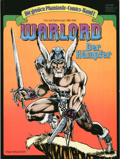 Cover for Die großen Phantastic-Comics (Egmont Ehapa, 1980 series) #1 - Warlord - Der Kämpfer