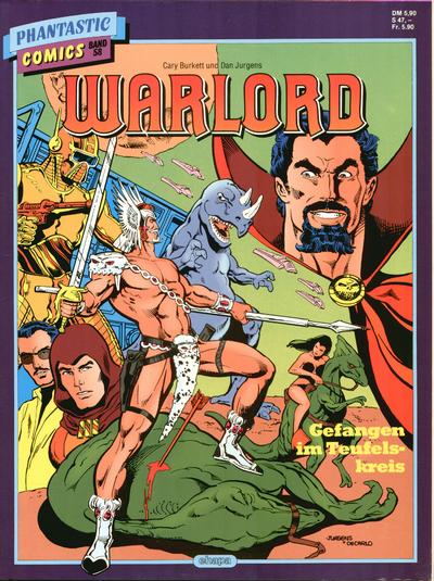 Cover for Die großen Phantastic-Comics (Egmont Ehapa, 1980 series) #58 - Warlord - Gefangen im Teufelskreis