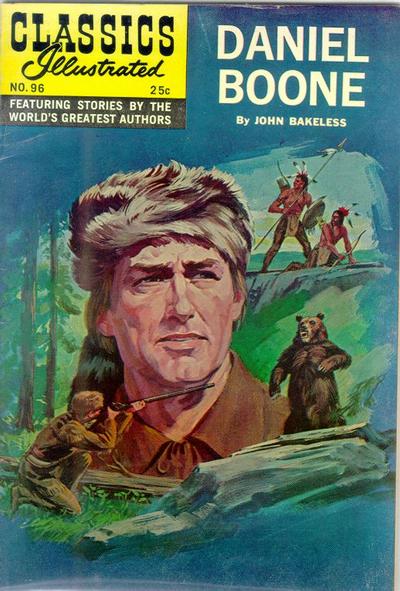 Cover for Classics Illustrated (Gilberton, 1947 series) #96 - Daniel Boone [HRN 166]