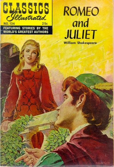 Cover for Classics Illustrated (Gilberton, 1947 series) #134 - Romeo and Juliet [Second Painted Cover]