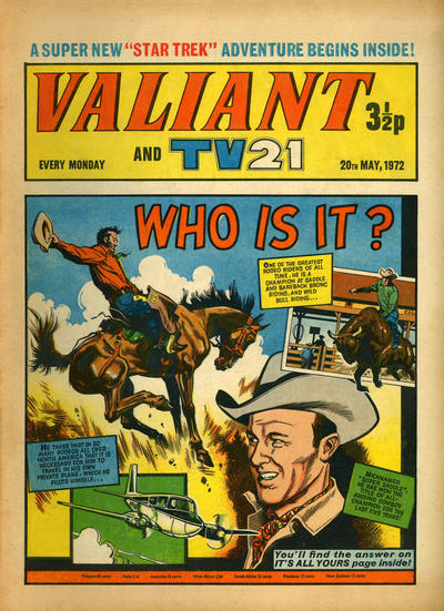 Cover for Valiant and TV21 (IPC, 1971 series) #20th May 1972