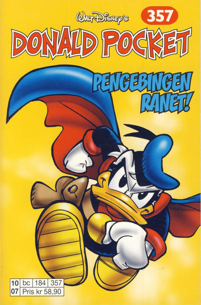 Cover for Donald Pocket (Hjemmet / Egmont, 1968 series) #357 - Pengebingen ranet! [1. opplag]