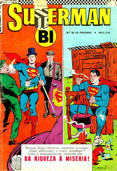 Cover for Superman-Bi (1ª Série) (Editora Brasil-América [EBAL], 1965 series) #16