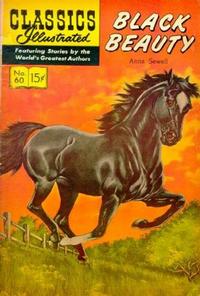 Cover for Classics Illustrated (Gilberton, 1947 series) #60 [HRN 158] - Black Beauty