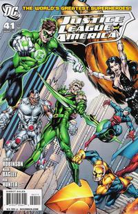 Cover for Justice League of America (DC, 2006 series) #41 [Left Side of Cover - Direct Sales]