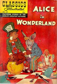 Cover for Classics Illustrated (Gilberton, 1947 series) #49 [HRN 166] - Alice in Wonderland
