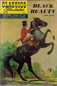 Cover for Classics Illustrated (Gilberton, 1947 series) #60 [HRN 158] - Black Beauty [New Painted Cover]