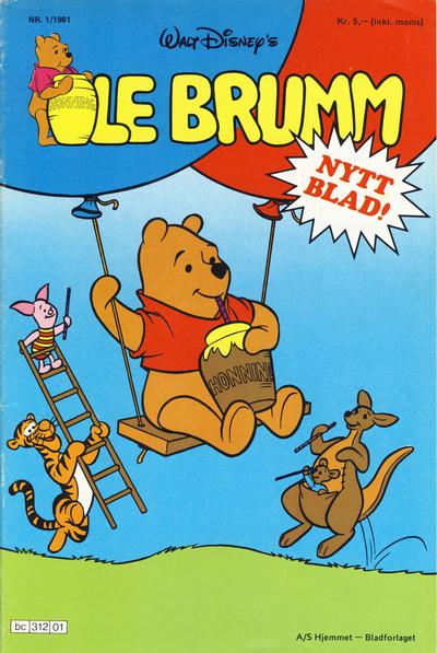 Cover for Ole Brumm (Hjemmet / Egmont, 1981 series) #1/1981