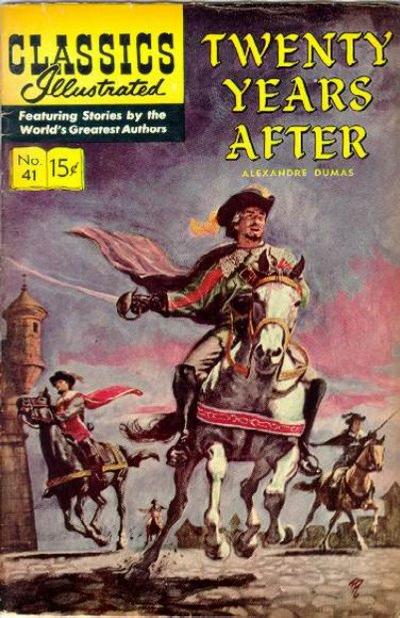 Cover for Classics Illustrated (Gilberton, 1947 series) #41 [HRN 156] - Twenty Years After [Painted Cover]