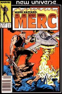 Cover Thumbnail for Mark Hazzard: Merc (Marvel, 1986 series) #7 [Newsstand]