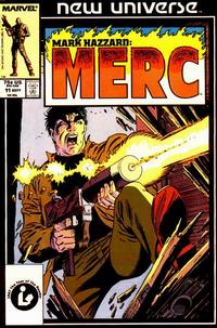Cover Thumbnail for Mark Hazzard: Merc (Marvel, 1986 series) #11 [Direct]