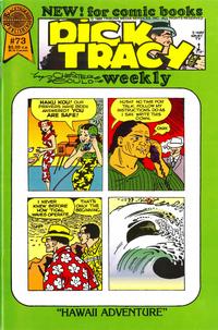 Cover Thumbnail for Dick Tracy Weekly (Blackthorne, 1988 series) #73