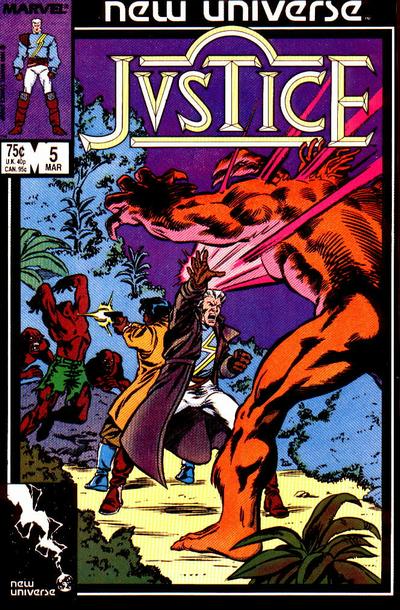 Cover for Justice (Marvel, 1986 series) #5 [Direct]