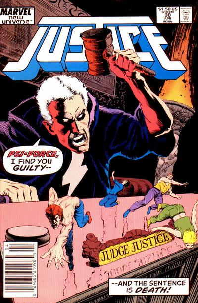 Cover for Justice (Marvel, 1986 series) #30