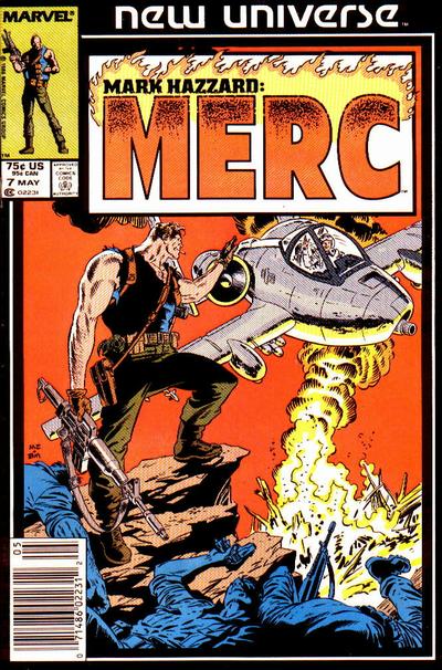 Cover for Mark Hazzard: Merc (Marvel, 1986 series) #7 [Newsstand]