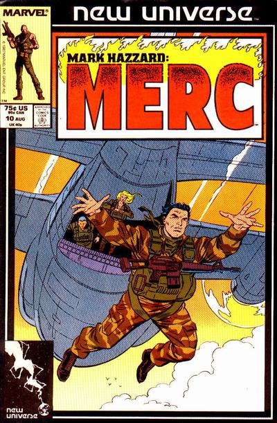 Cover for Mark Hazzard: Merc (Marvel, 1986 series) #10 [Direct]