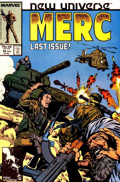 Cover for Mark Hazzard: Merc (Marvel, 1986 series) #12 [Direct]