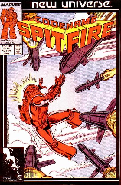 Cover for Codename: Spitfire (Marvel, 1987 series) #12 [Direct]