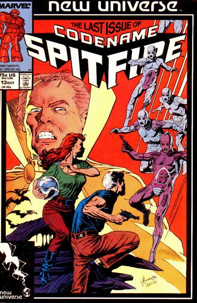 Cover for Codename: Spitfire (Marvel, 1987 series) #13 [Direct]