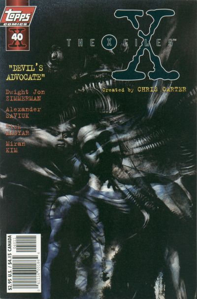 Cover for The X-Files (Topps, 1995 series) #40 [Art Cover]