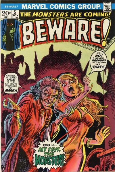 Cover for Beware (Marvel, 1973 series) #5
