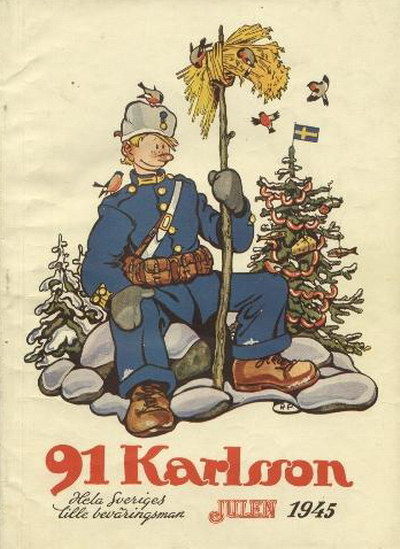 Cover for 91 Karlsson [julalbum] (Åhlén & Åkerlunds, 1934 series) #1945