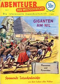 Cover Thumbnail for Abenteuer der Weltgeschichte (Lehning, 1953 series) #61