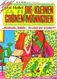 Cover for Die kleinen grünen Männchen (Condor, 1983 series) #15